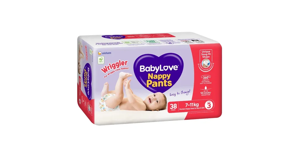 Beyond by BabyLove Nappy Pants Size 4 (9-14kg)  72 Pieces ( 2 X 36 pack) :  : Baby