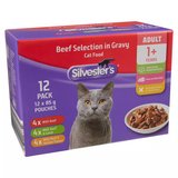 ALDI Silvester's Cat Food Pouches Beef Selection in Gravy