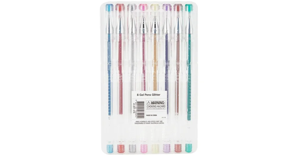 Kmart 8 Pack Gel Glitter Pens