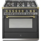 Steel Ascot 90cm Upright Gas Cooker with Combi-Steam Oven AQ9S-6W