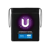 U by Kotex Overnight Extra Pads Regular with Wings