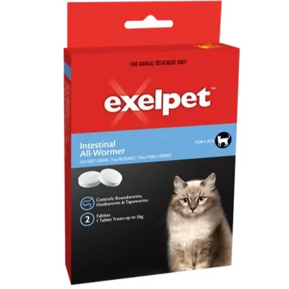 Exelpet all wormer and heartworm sale