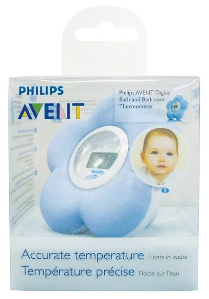 philips avent bath and room thermometer pink
