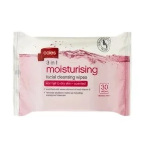 Coles 3 in 1 Facial Cleansing WIpes reviews