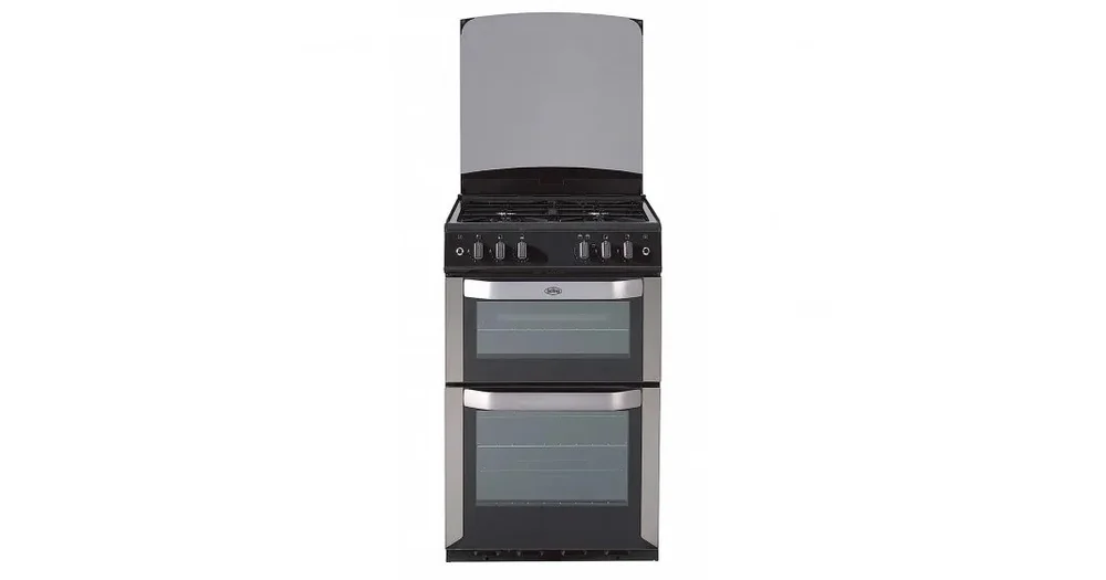 Belling 540mm dual fuel best sale double oven freestanding cooker