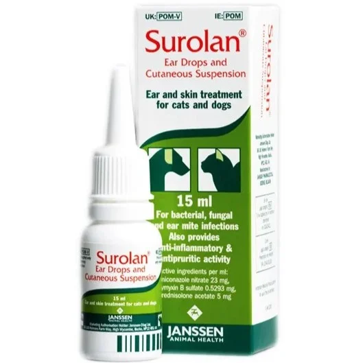 Surolan Ear Drops and Cutaneous Suspension reviews