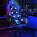 Alfordson Massage Gaming Chair 12 RGB LED Footrest