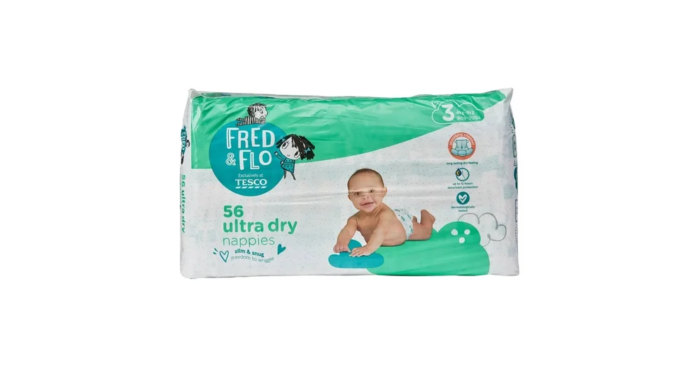 Fred and flo hot sale size 3 nappies