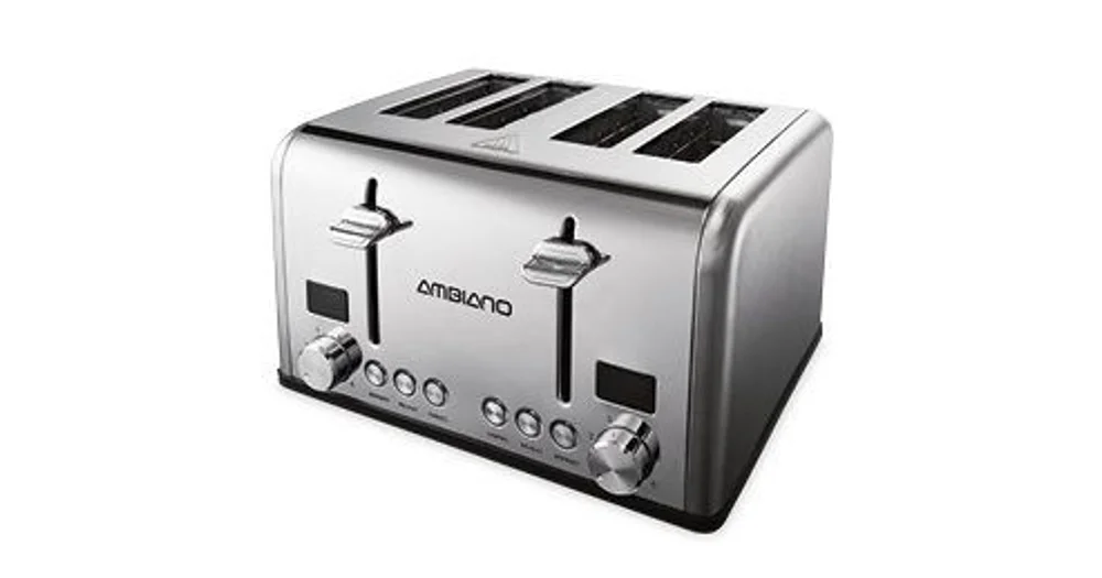 4-Slice Designer Toaster – Grey - Stirling