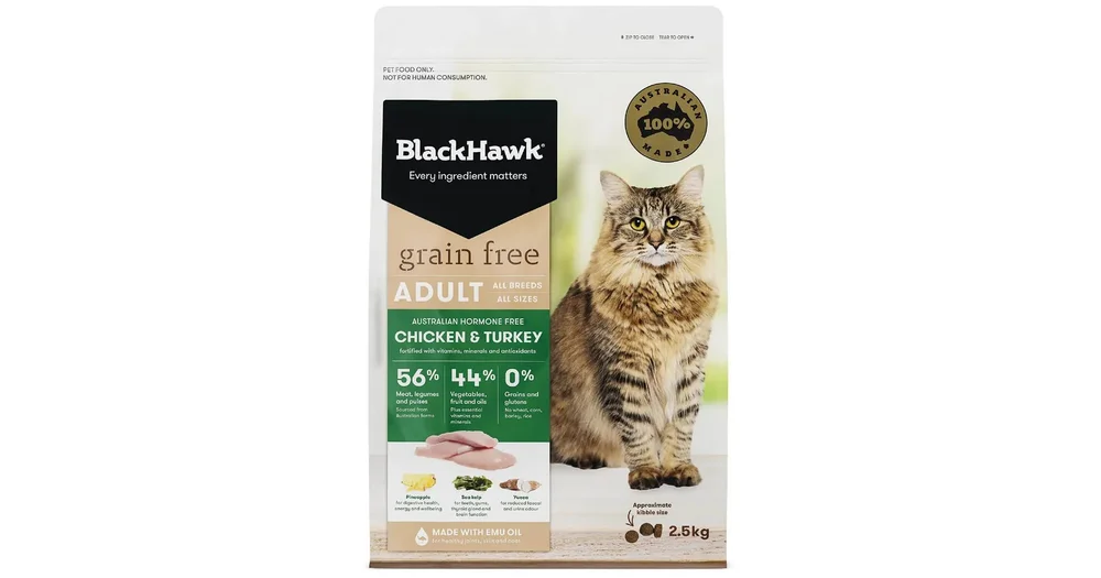 Black hawk shop grain free cat