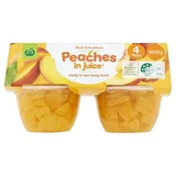 Woolworths Peach in Juice 4x125g