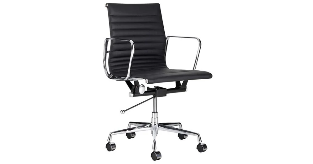 Milan Direct Eames Leather Replica Management Office Chair