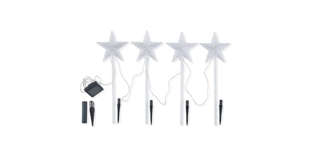 Kmart 4 Pack Solar Powered Christmas Light Up Garden Stakes reviews