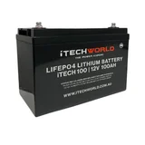 iTechworld 12V 100AH Lithium Battery LifePO4 Deep Cycle