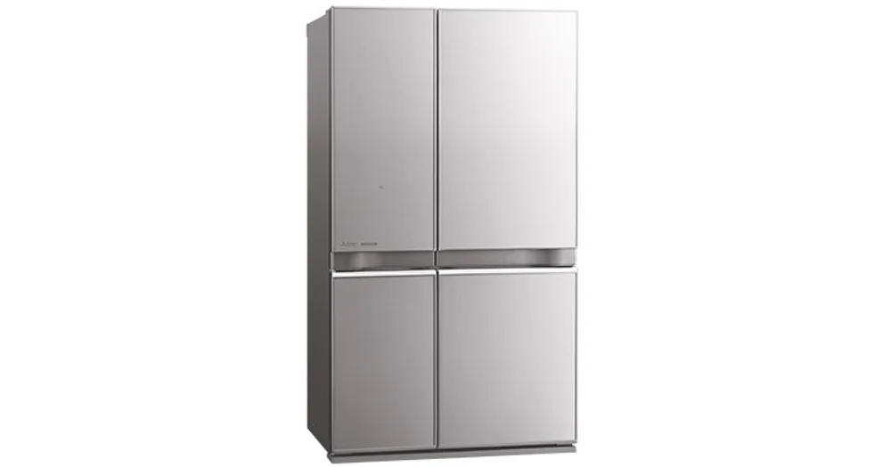 Mitsubishi 630l lx grande glass french store door fridge