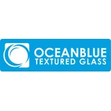 Ocean Blue Textured Glass