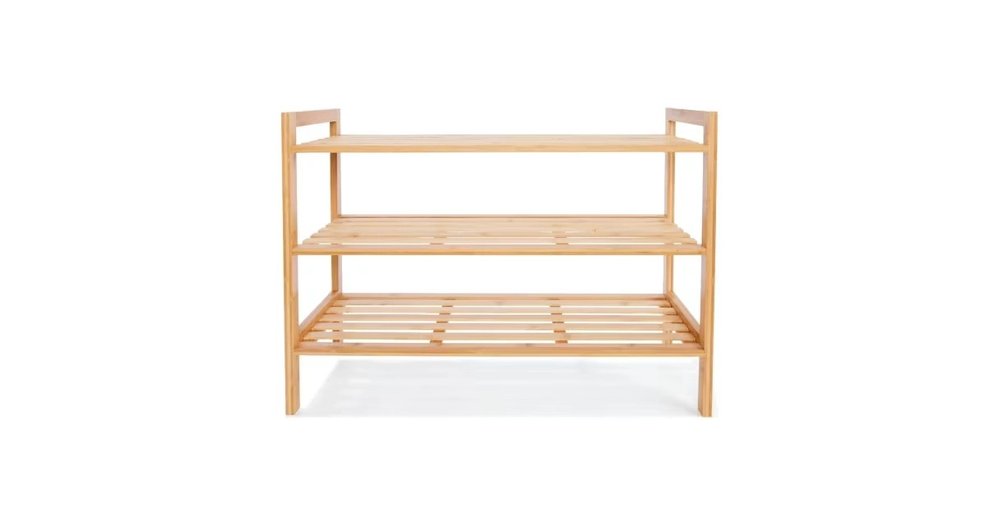 Kmart 3 Tier Stackable Bamboo Shoe Rack reviews | ProductReview.com.au