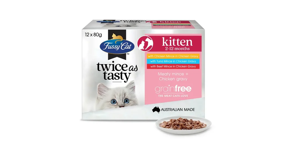 Fussy Cat Wet Cat Food Twice as Tasty for Kitten reviews
