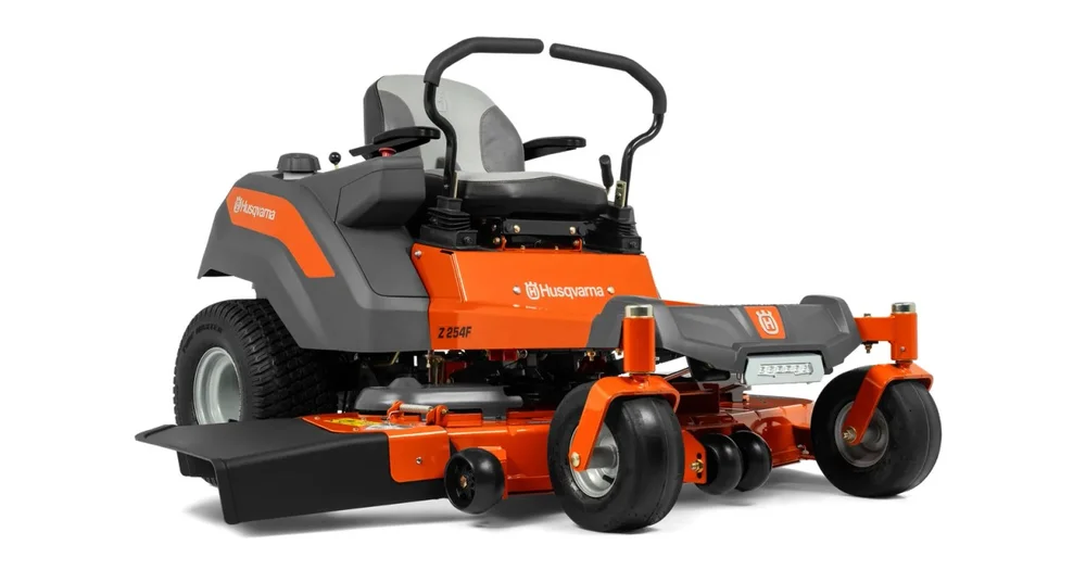Husqvarna Z254F zero-turn mower in action
