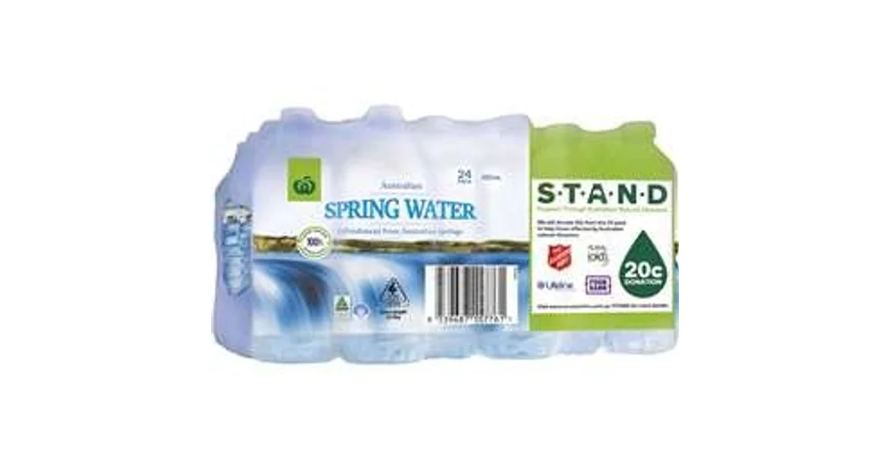 Coles Spring Water 24 Pack 600mL