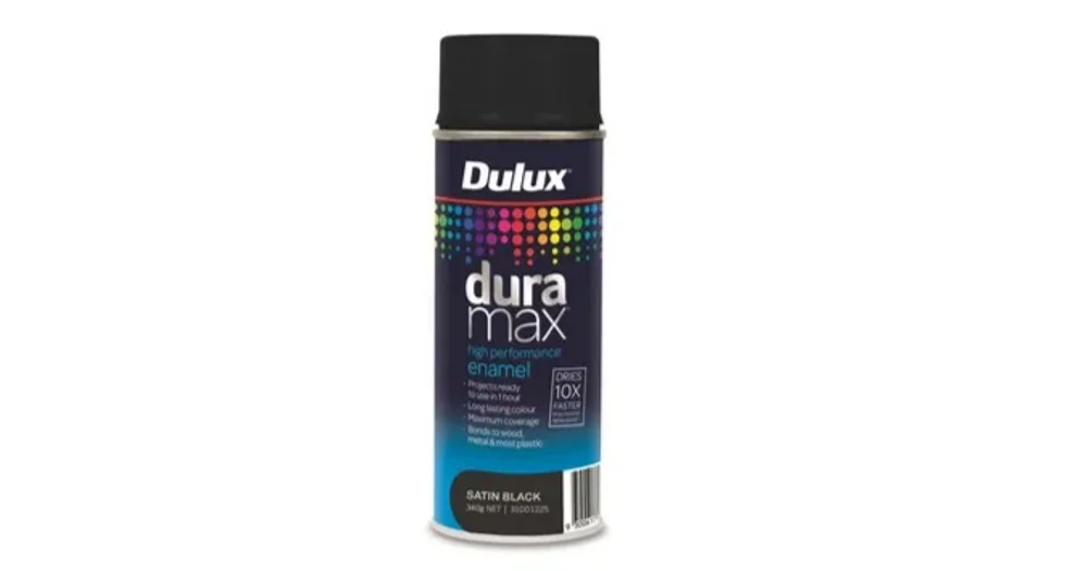 Dulux Duramax Satin Black Spray Paint reviews