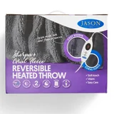 Jason Sherpa & Coral Fleece Reversible Heated Throw