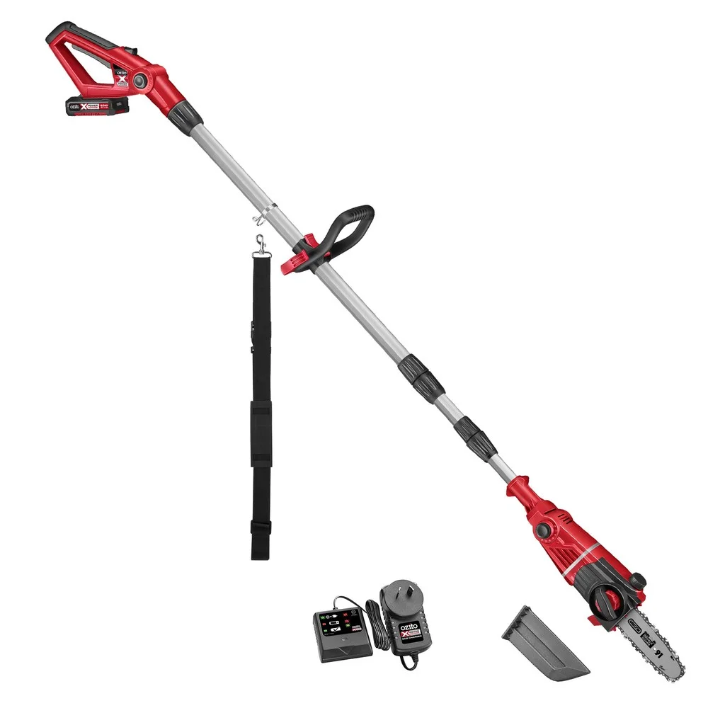 ozito cordless pole pruner