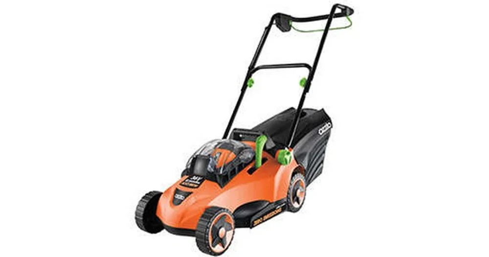 Ozito battery operated lawn outlet mower