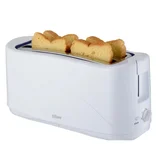 Tiffany 4 Slice White Toaster w/ Cool Touch & Removable Crumb Tray