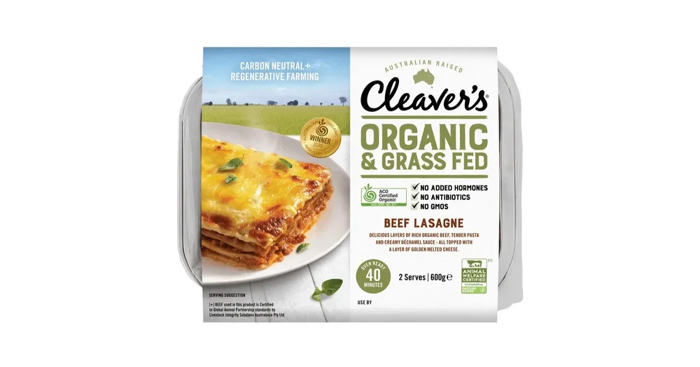 Cleaver’s Organic Beef Lasagne reviews
