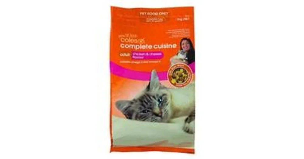 Coles cat dry hot sale food