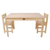 TikkTokk Little Boss Table & Chairs Rectangle Set