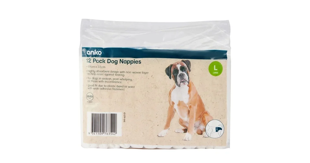 Kmart Anko 12 Pack Dog Nappies reviews | ProductReview.com.au