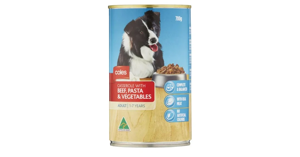 Coles Casserole Beef Pasta & Vegetable Canned Dog Food ProductReview