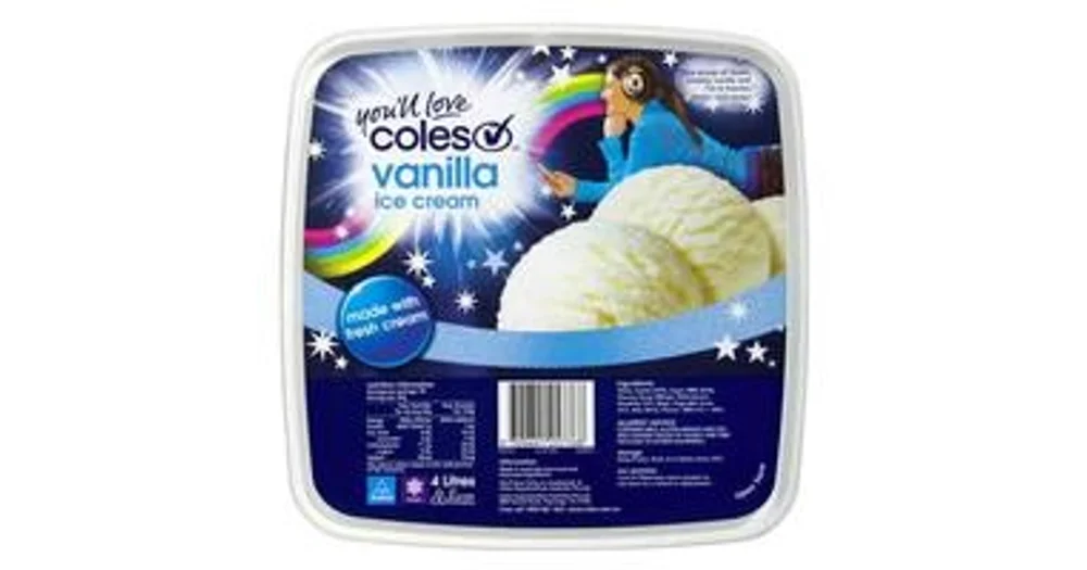 no sugar ice cream coles
