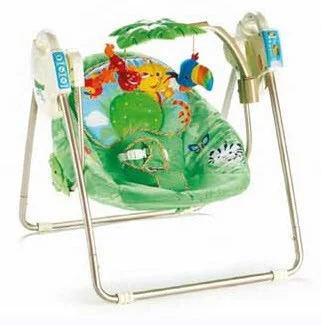 fisher price rainforest open top take along swing