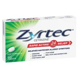 Zyrtec Rapid Acting Allergy Antihistamine & Hayfever Tablets