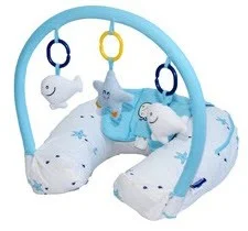 nursing pillow with toy bar