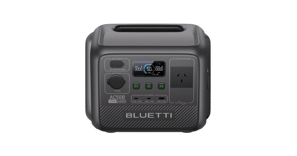 Station Electrique Portable BLUETTI AC50B - 448Wh/700W, Sortie USB-C PD 65W | Pour Camping, Urgence