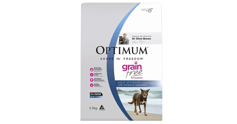 Optimum Adult Grain Free All Breeds with Chicken & Vegetables Dry Dog