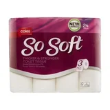 Coles So Soft 3 Ply White Toilet Paper
