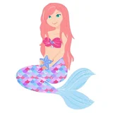 Apple & Mint Mermaid Big Backpack