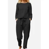 North Fashion Store 100% Cotton Linen Monochrome 2 Piece Set