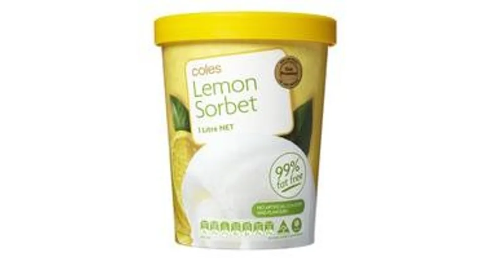 Coles Sorbet 1l Productreviewcomau