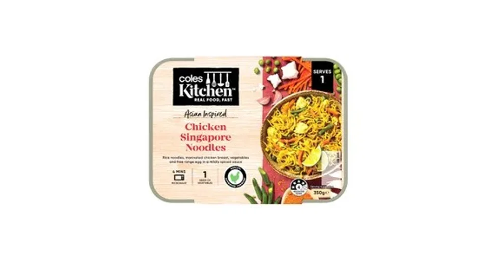 Coles Kitchen Chicken Singapore Noodle reviews