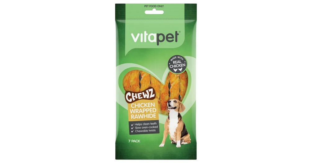 Vitapet chicken wrapped rawhide cheap chews