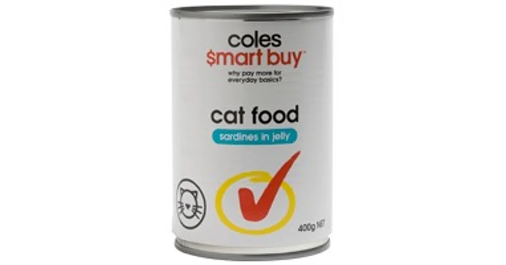 Coles wet cat clearance food