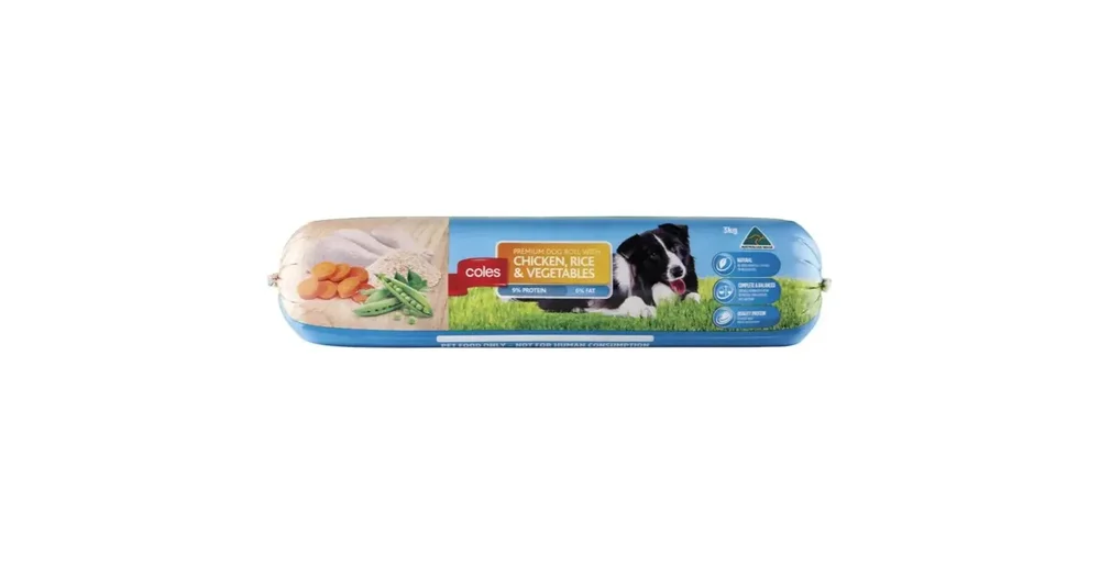 Coles Adult Chilled Fresh Dog Food Roll Chicken & Rice ProductReview
