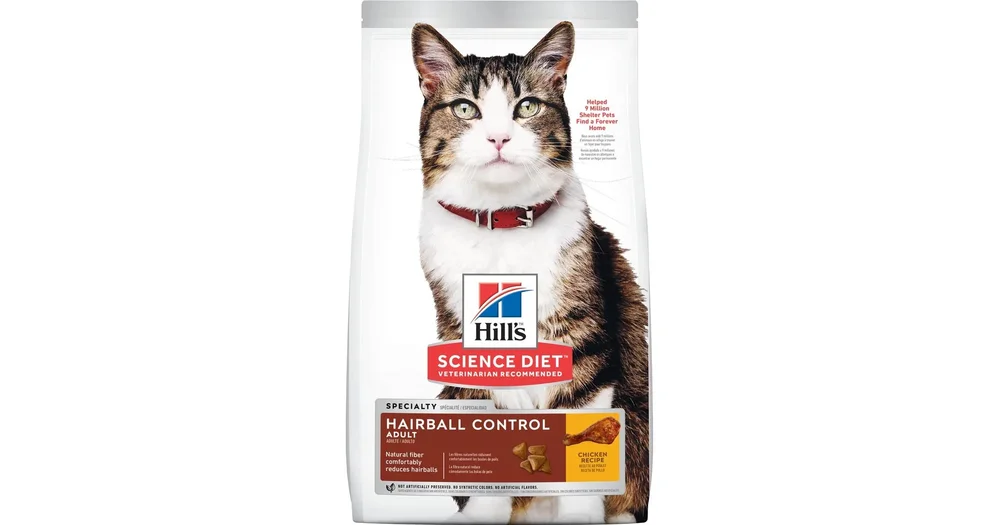 Hills science plan 2025 cat food hairball control