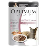 Optimum Mature with Salmon Chunks in Jelly Wet Cat Food